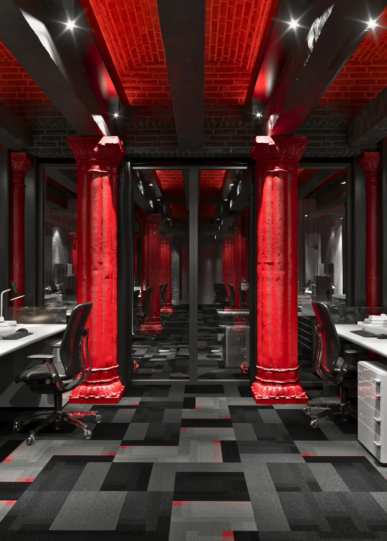 Functional Spatial Planning Strategy 445m2 Workspace