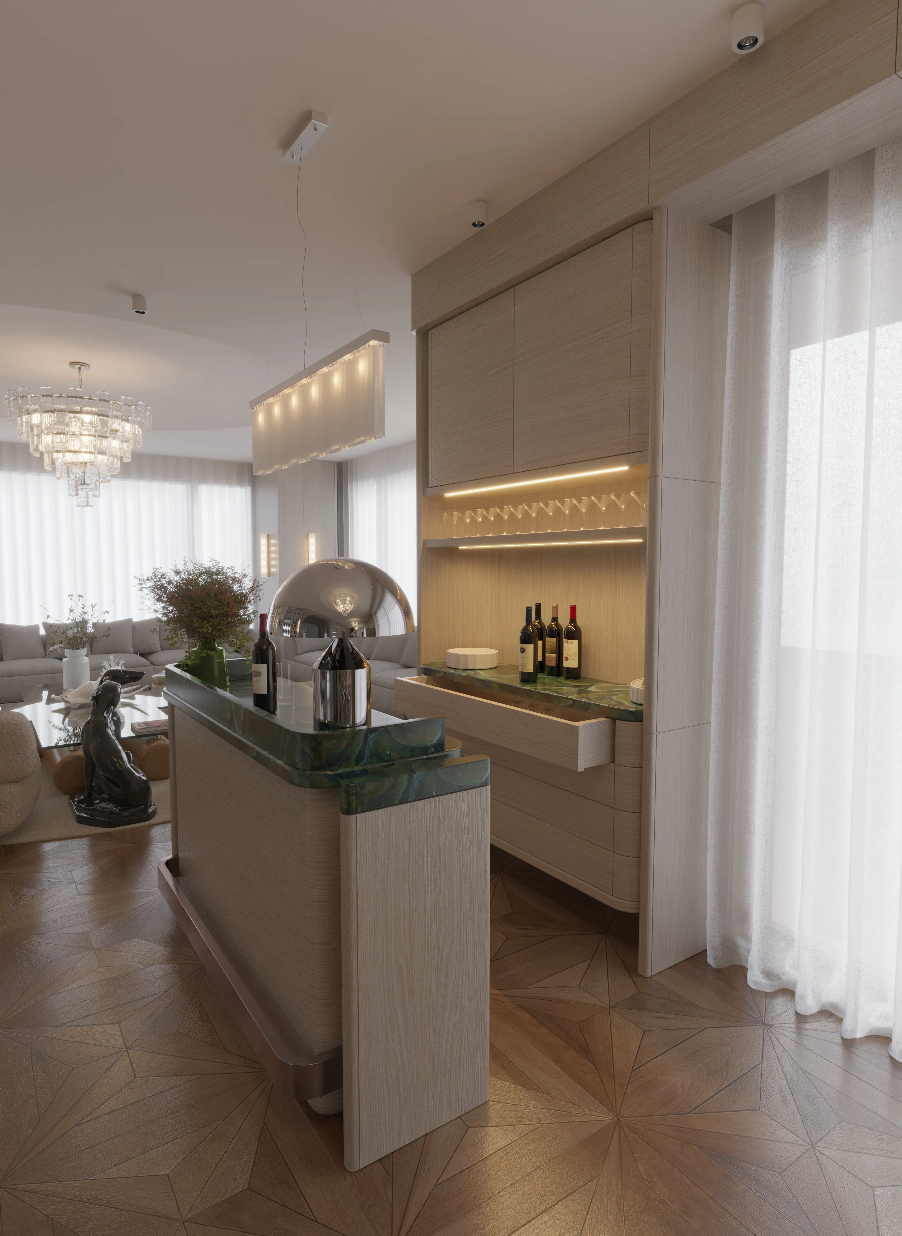 High-End Residential Interior Architectural Visualization Istanbul