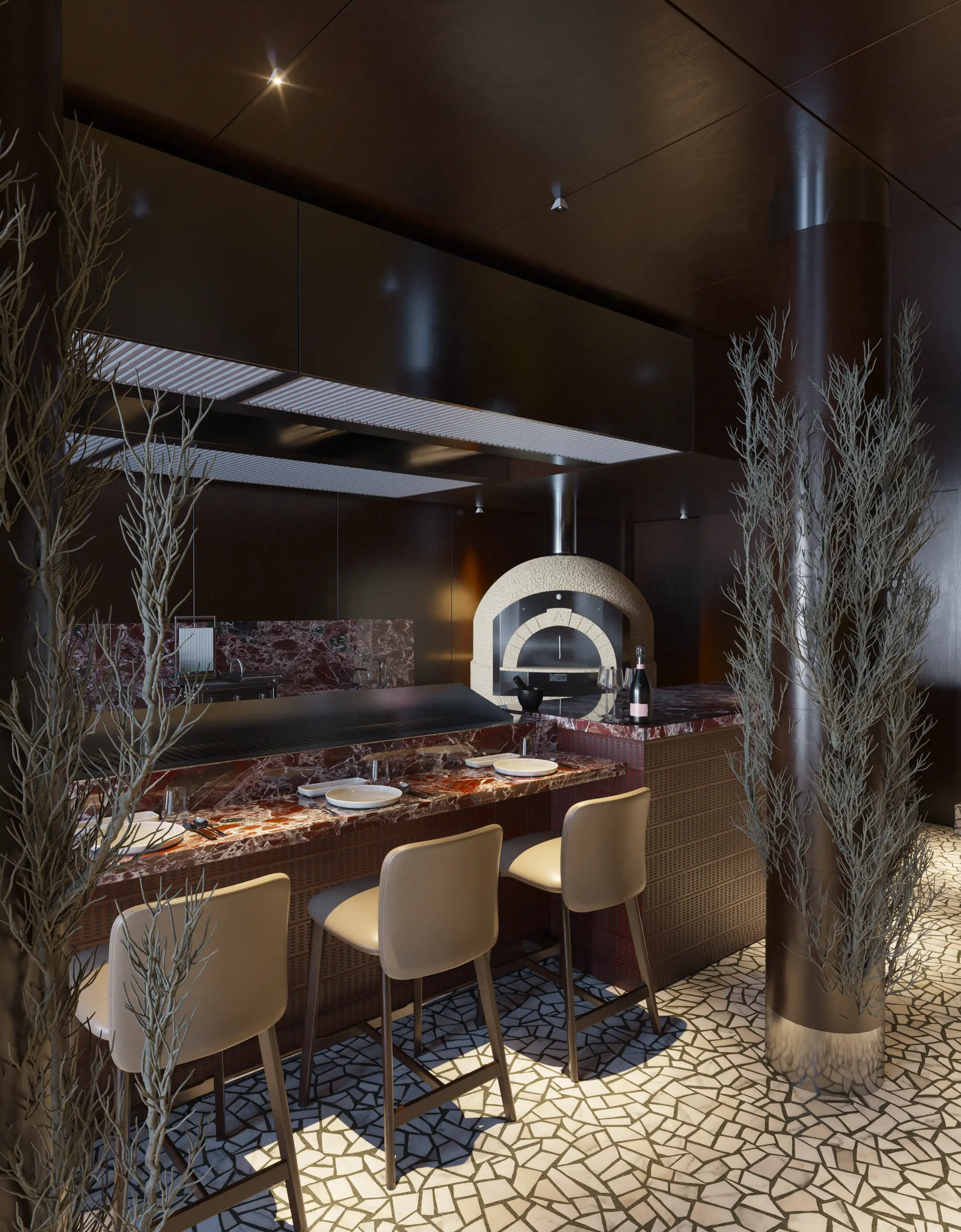 Balance of Light and Shadow in Restaurant Interior Design