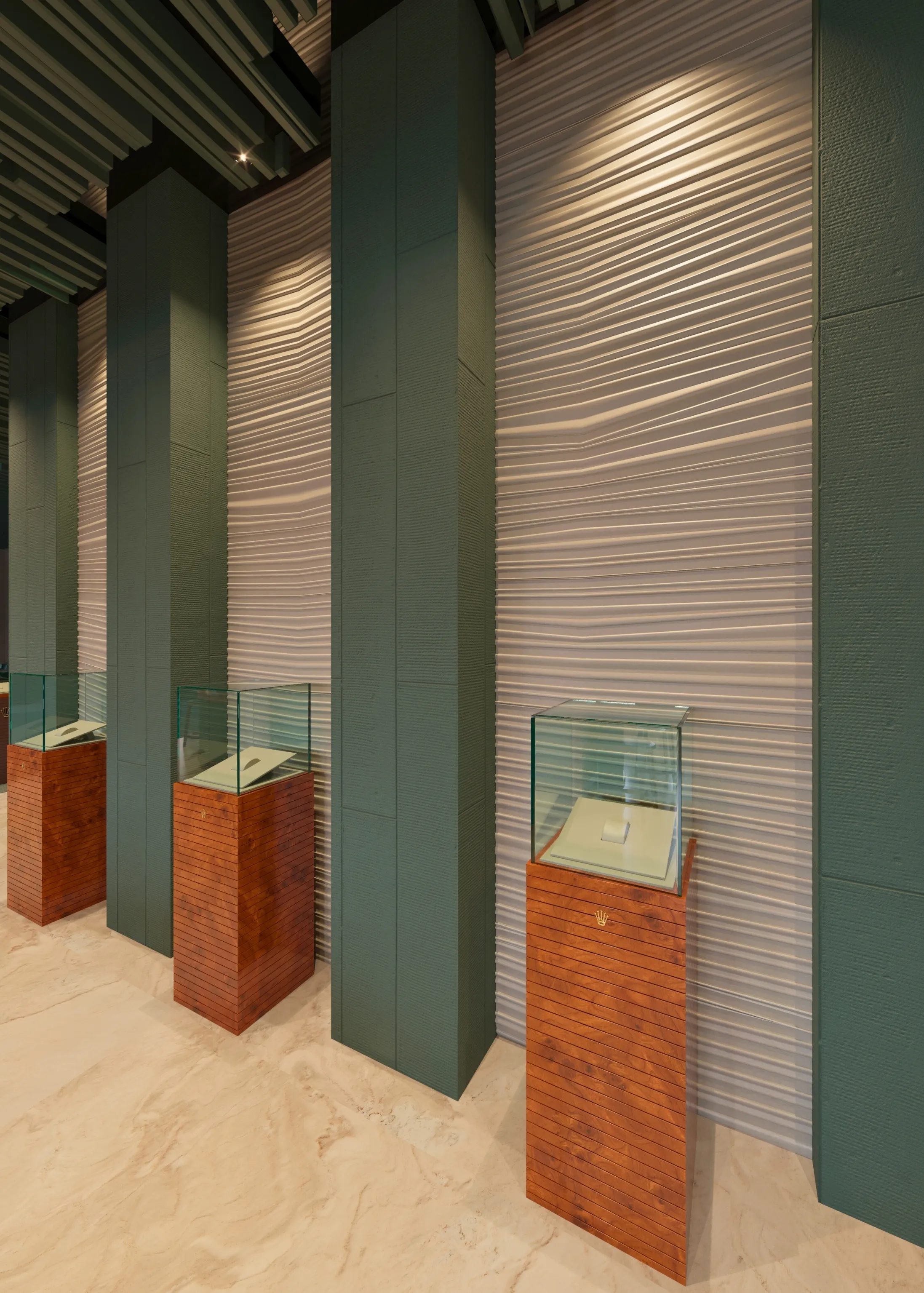 Contemporary Rolex Retail Space Interior Design and Spatial Planning