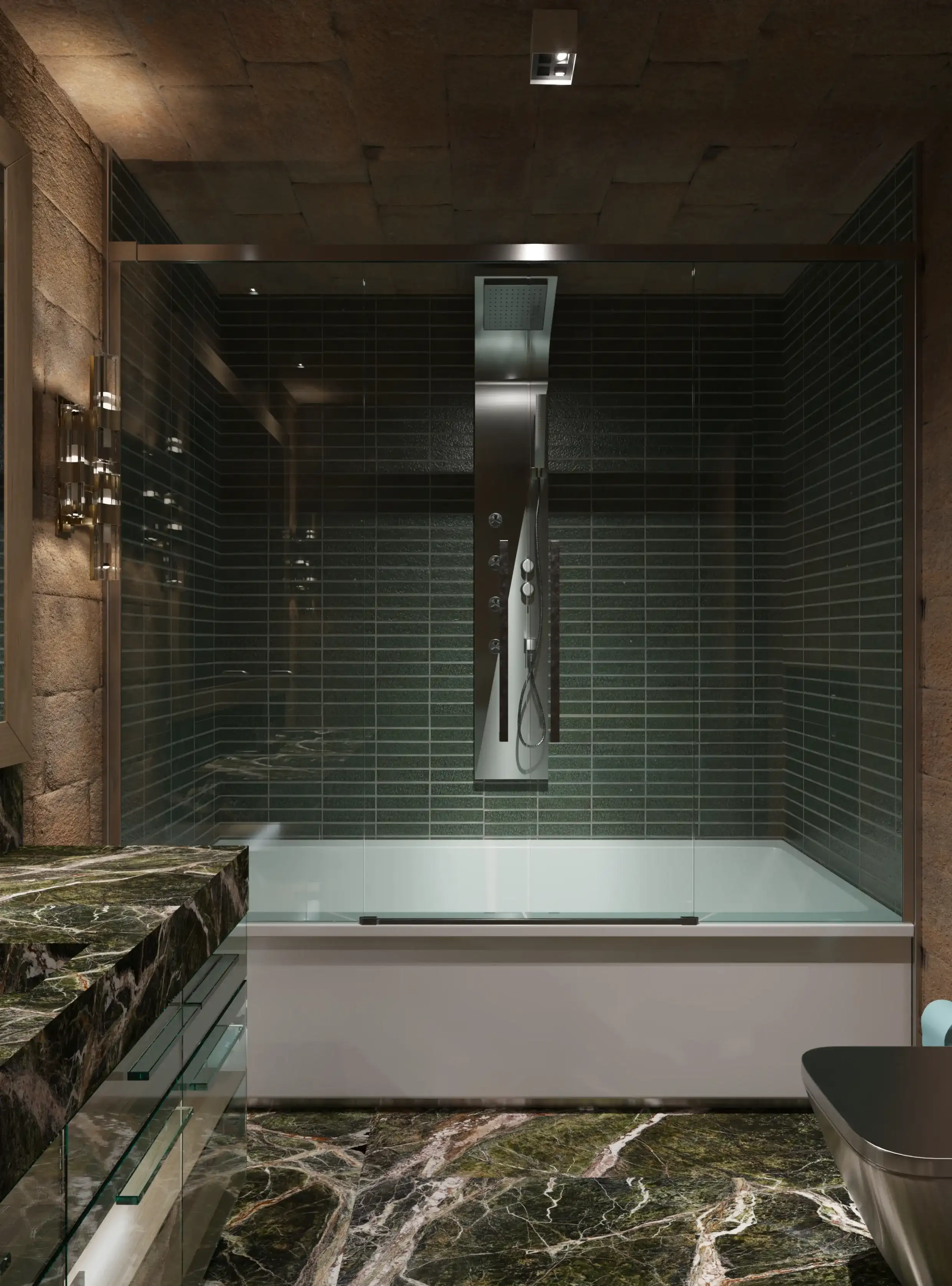 Mystic Ambience Design with Atmospheric Lighting Rome