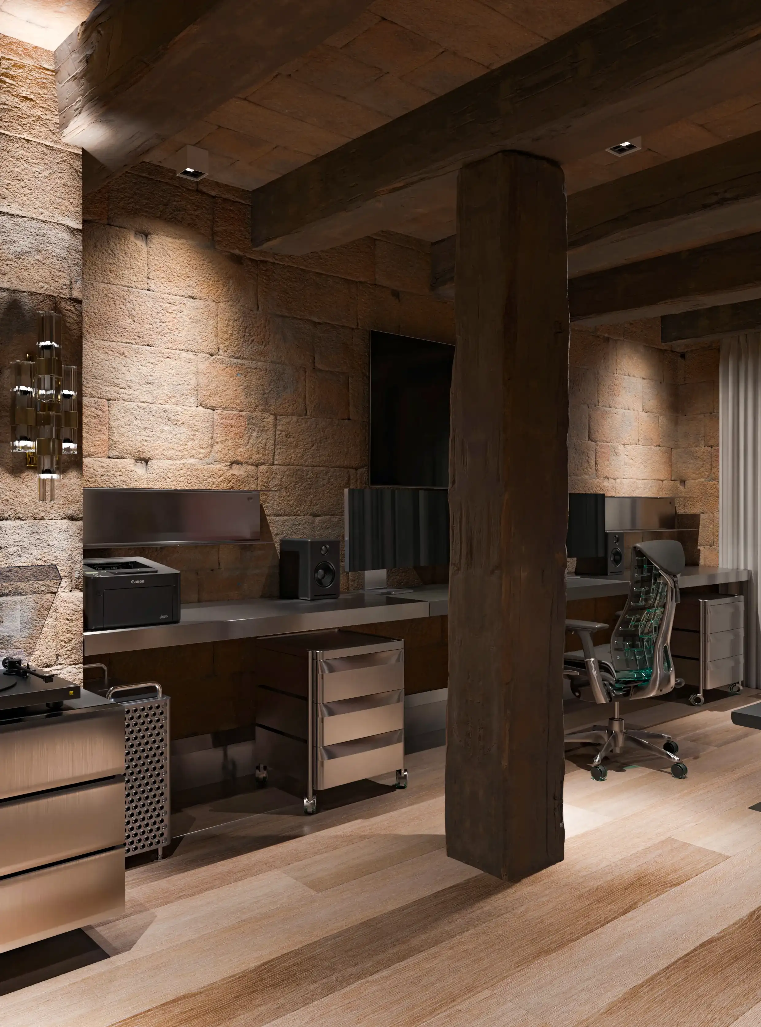 Modern Art Touch in Historic Italian Interior