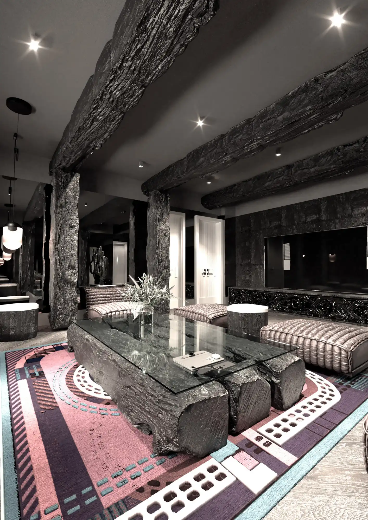 Modern Villa Entrance and Minimalist Architectural Lines