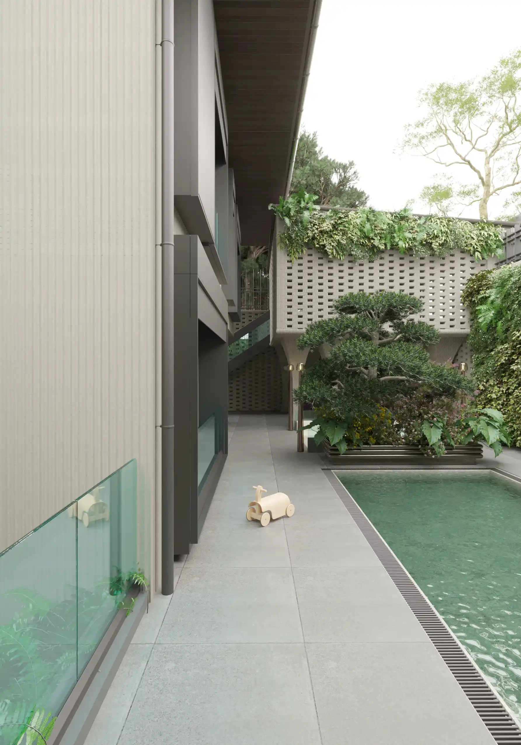 Obsidian Villa - Minimalist Architectural Expression and Concrete Design